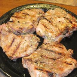 Rosemary Lemon BBQ Pork Chops