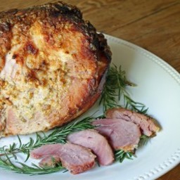 Rosemary & Mustard Crusted Baked Ham - Low Carb & Gluten Free