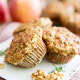 Rosemary Sharp Cheddar Apple Muffins