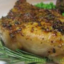 Rosemary Herbed Pork Chops with Shallot Wine Sauce