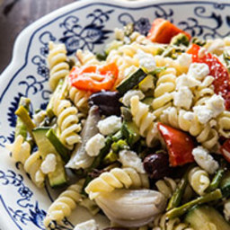 Rotini with Roasted Vegetable and Olives