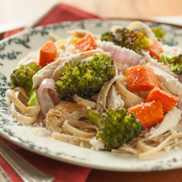 Rotisserie Chicken and Vegetables with Noodles
