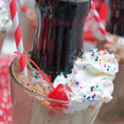 Rum and Coke Floats
