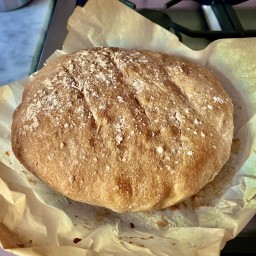 Rustic crusty italian white bread