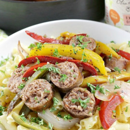 Rustic Italian Sausage with Peppers and Onions