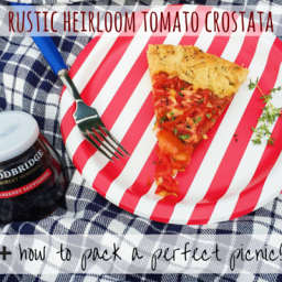 Rustic Manchego + Heirloom Tomato Crostata