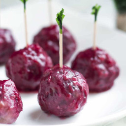 Sage & Cranberry Mini Meatballs
