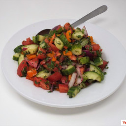 Salata Baladi (Egyptian Cucumber Salad)