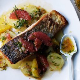 Salmon and citrus dill