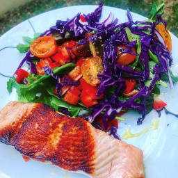 Salmon and Rainbow Salad