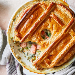 Salmon-and-Spinach Potpie