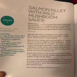 Salmon Fillet With Wild Mushroom Sauce