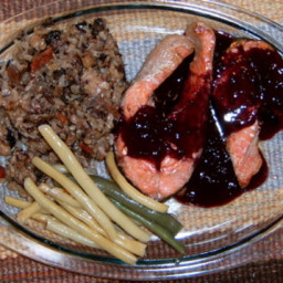 Salmon with Blackberry Butter