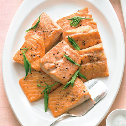 Salmon with Tarragon-Yogurt Sauce