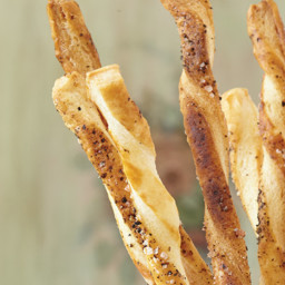Salt-and-Pepper Puff Pastry Twists