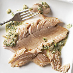 Salt-Crusted Trout with Lemon-Dill Beurre Blanc