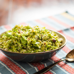 Salt-Wilted Brussels Sprout Salad With Hazelnuts and Goat Cheese Recipe