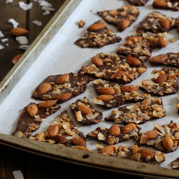 Salted Almond and Coconut Bark