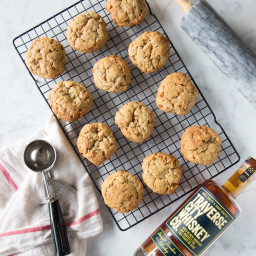 Salted Brown Butter Bourbon Toffee Cookies
