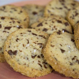 Salted Butter and Chocolate Chunk Shortbread Cookies