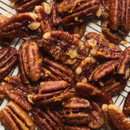 Salted Buttered Pecans with Orange and Nutmeg