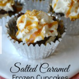 Salted Caramel Frozen Cupcakes