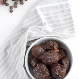 Salted Chocolate-Covered Almond Butter Balls