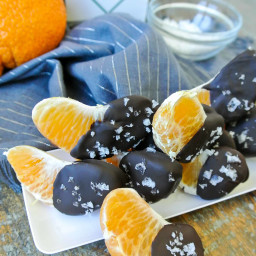 salted chocolate-covered mandarins