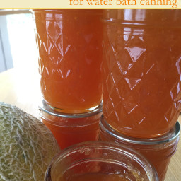 Salted Vanilla Cantaloupe Jam for Water Bath Canning