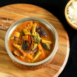 sambar recipe | south indian sambar recipe | vegetable sambar recipe