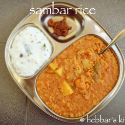 sambar rice recipe | sambar sadam recipe