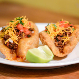 San Antonio-Style Puffy Tacos With Ground Beef Recipe