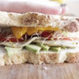 Sandwich vegano fresco y ligero