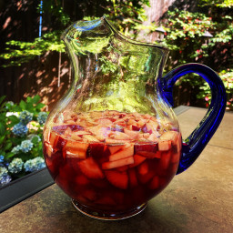 Sangria with Strawberries & Apples