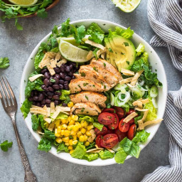 Santa Fe Chicken Salad with Tangy Lime Dressing