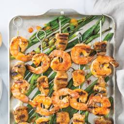Satsuma-Glazed Shrimp and Braised Pork Belly