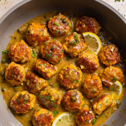 Saucy Chicken Piccata Meatballs