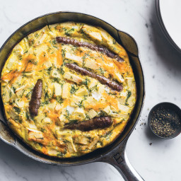 Sausage-and-Apple Frittata with Dill
