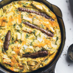 Sausage-and-Apple Frittata with Dill