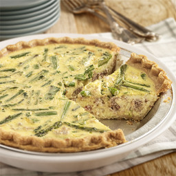 Sausage and Asparagus Quiche