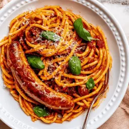 Sausage and Balsamic Tomato Pasta