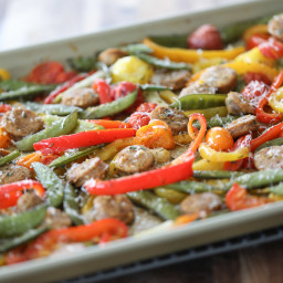 Sausage and Pepper Sheet Pan Dinner