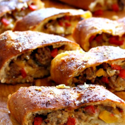 Sausage and Pepper Stuffed Bread