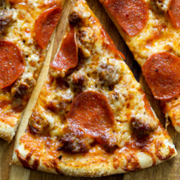 Sausage and Pepperoni Pizza