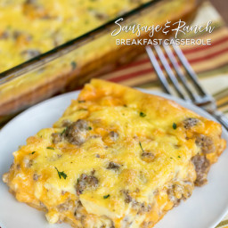 Sausage and Ranch Breakfast Casserole