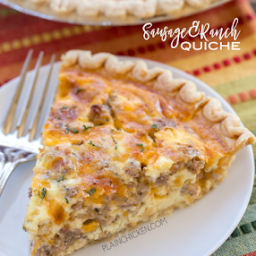 Sausage and Ranch Quiche
