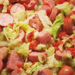 Sausage And Rotel Cabbage
