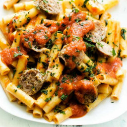 Sausage and Spinach Pasta