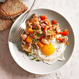 Sausage and Sweet Pepper Hash