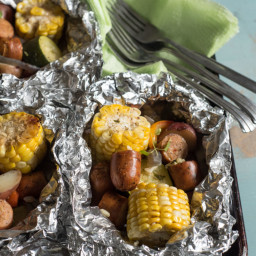 Sausage and Vegetable Foil Packets